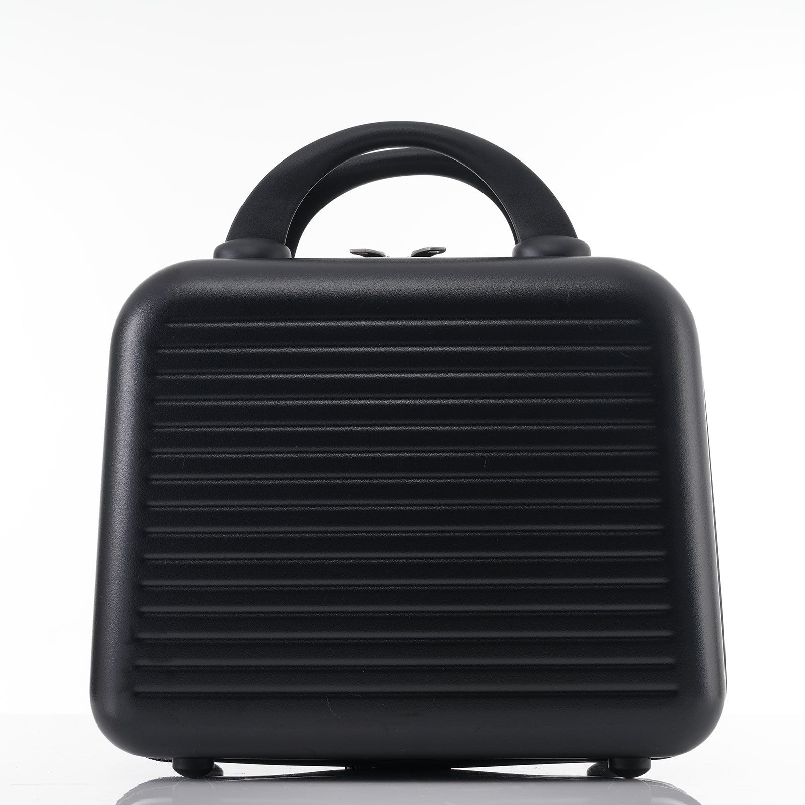 Carry-on Luggage 20 Inch Front Open Luggage Lightweight Suitcase with Front Pocket and USB Port, 1 Portable Carrying Case Black
