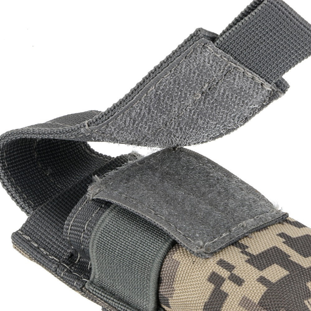 Outdoor Military Fan Flashlight Bag Small Single Tool Bag M5 Tactical Flashlight Bag Molle Accessory Bag Waist Bag
