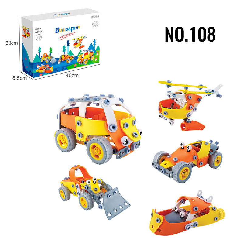 Kids Building Blocks STEM Toys for 4+ Boys Birthday Gifts Educational Autism Sensory Toy Building Set Creative Learning Games