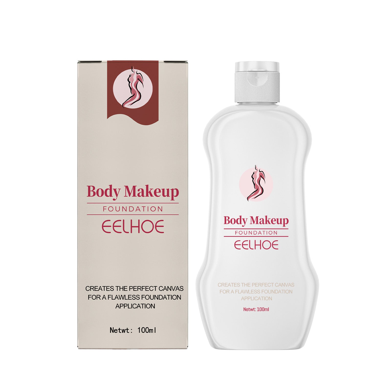 Body Makeup Liquid Foundation, Hide Skin Spots Tattoo Blemishes Natural Set Moisturizing Long-Lasting Foundation