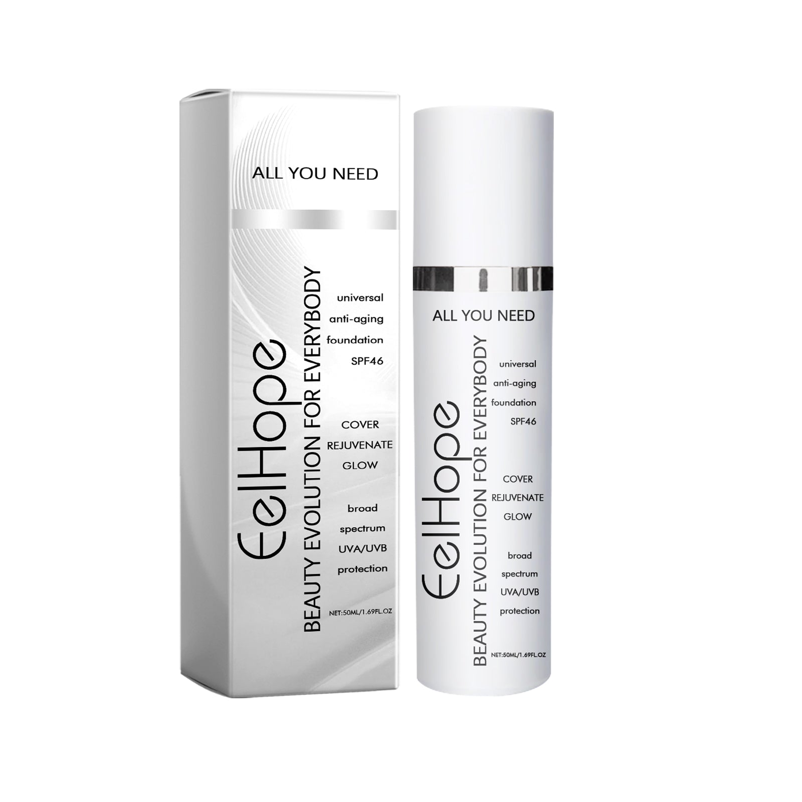 Concealer Moisturizing Liquid Foundation, Naturally Brightening, Light, Moisturizing, Refreshing And Long-Lasting Moisturizing Foundation