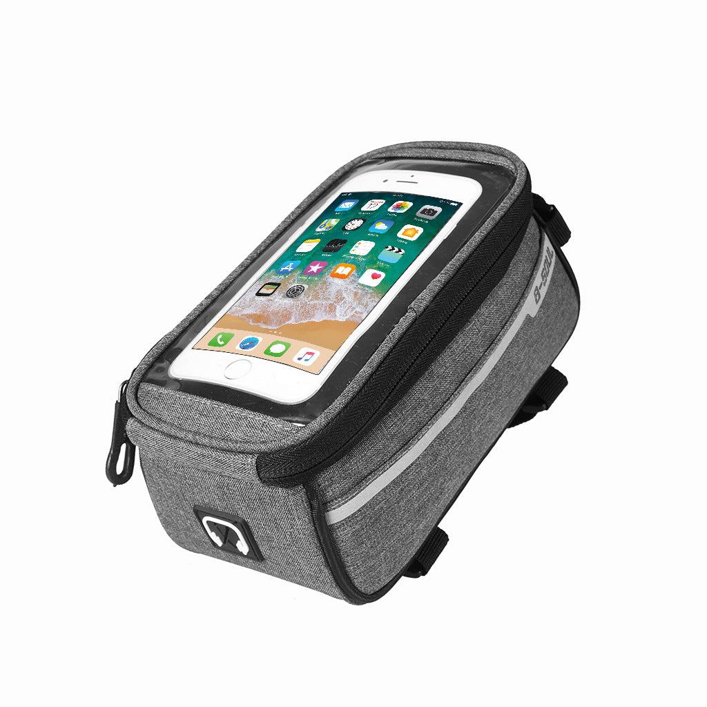 B-SOUL Mountain Bike Bag Front Beam Bag Bicycle Bag Road Bike Front Bag Riding Equipment Saddle Bag Upper Tube Bag