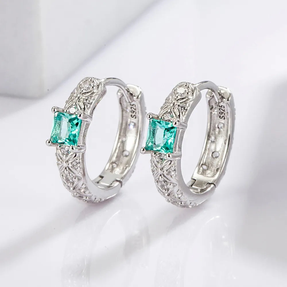 925 sterling silver daily versatile platinum plated earrings jewelry