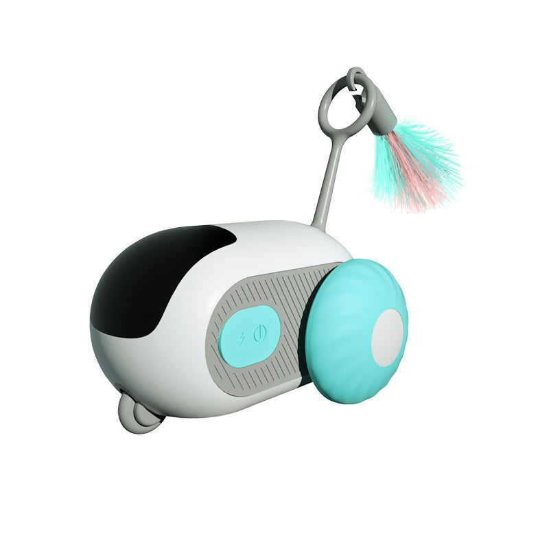 Pet Gravity Intelligent Running Car Remote Control Electric Cat Toy Teasing Stick Cat Pet