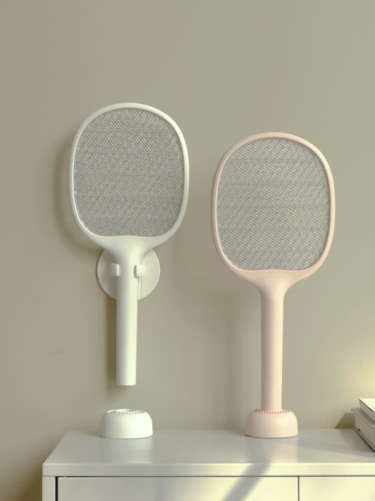 New Household Appliances Mosquito Killer Two-In-One Rechargeable USB Mosquito Killer Lamp Fly Swatter Purple Light Trap