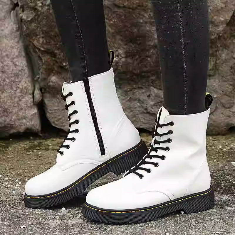 Women’s Martin Short Boots – Classic Lace-Up Ankle Boots
