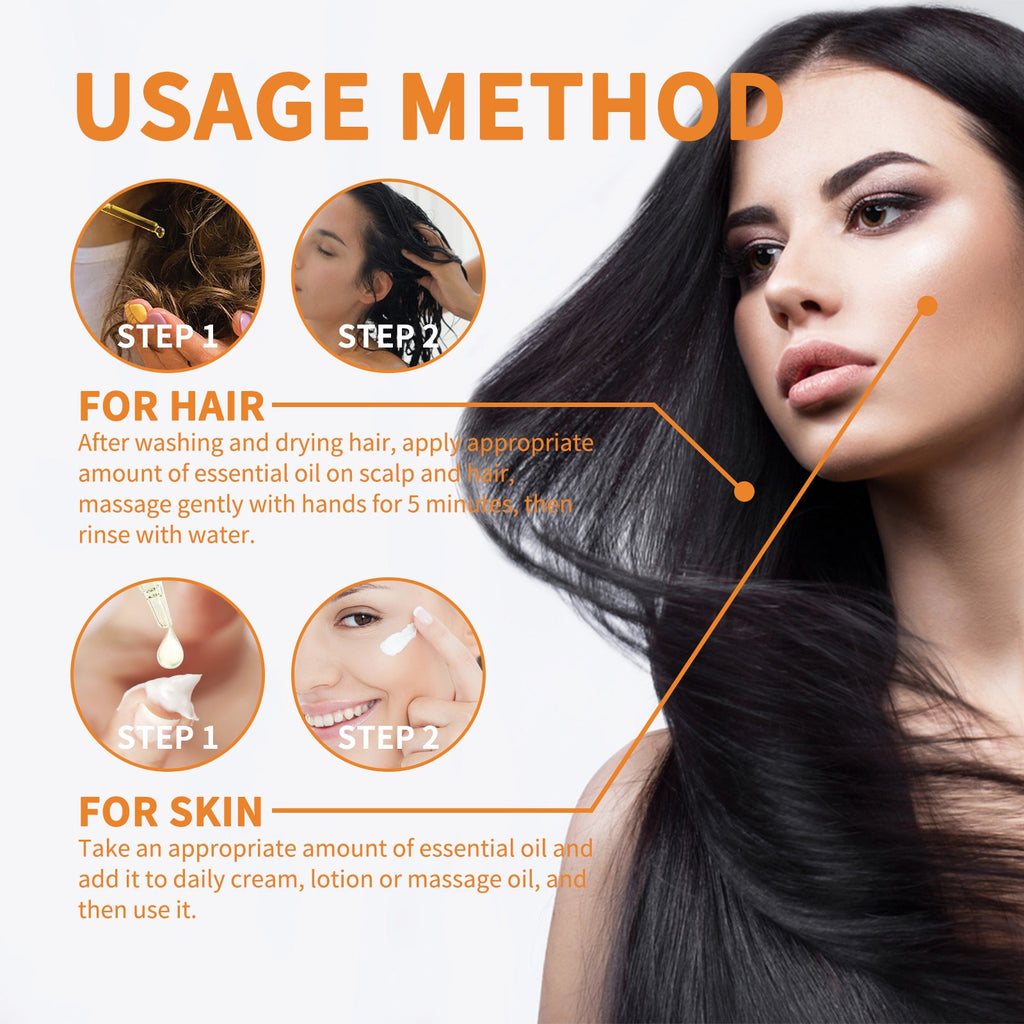Pumpkin Seed Oil Moisturizes And Repair Hair Root, Firming Hair, Smoothing And Strengthening Hair Care Essential Oil