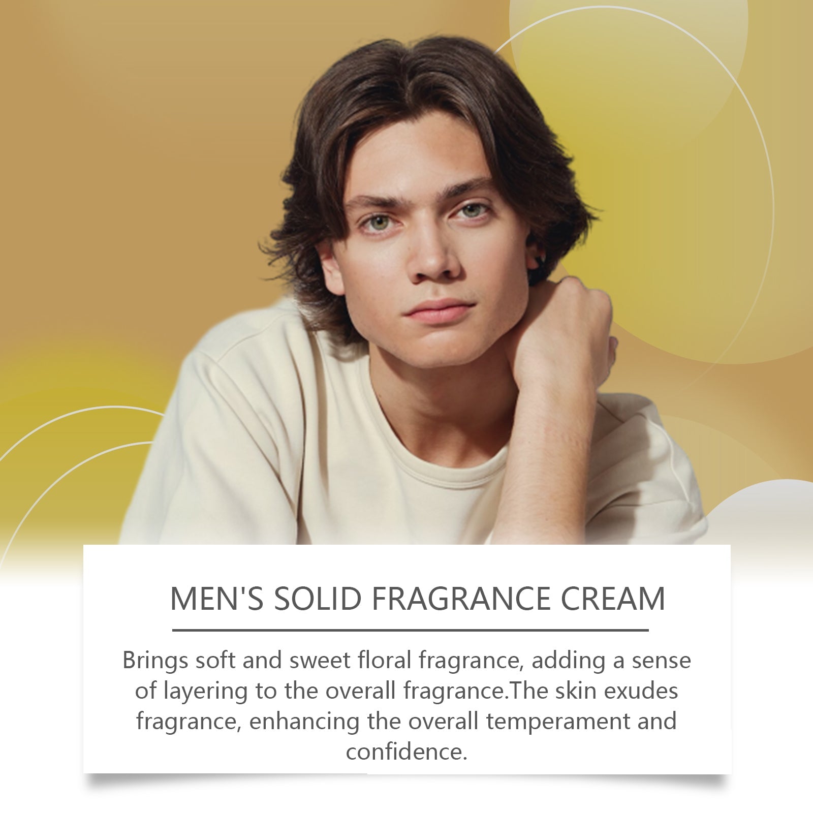 Men's Balm Stick Refreshing Non-Sticky Long Lasting Fragrance For Men Charm Balm Applicator
