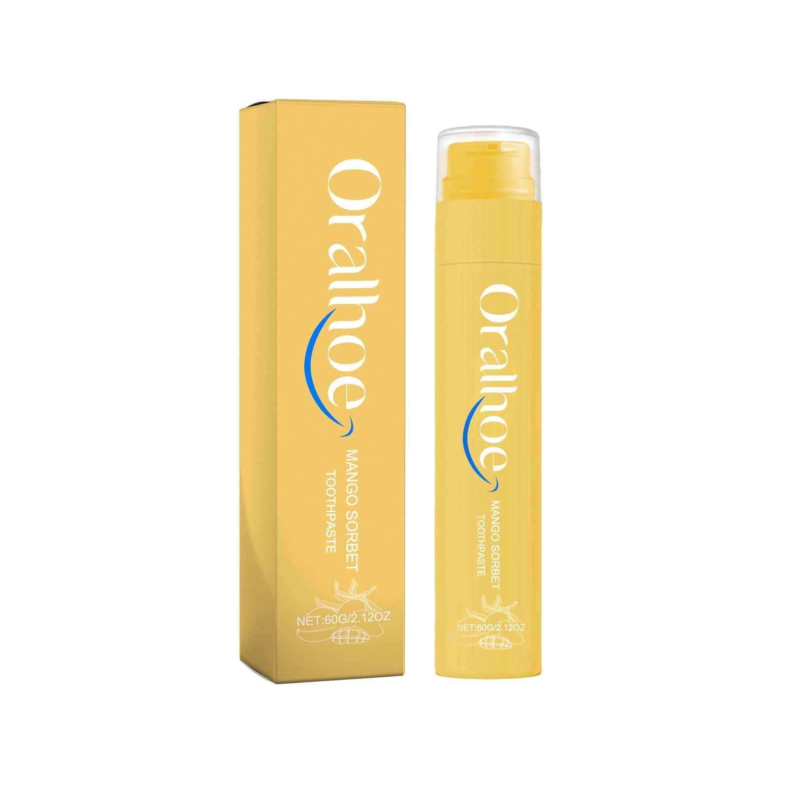 Mango Sorbet Toothpaste, Multi-Flavor Teeth Clean Teeth Yellow Tartar Fresh Breath Beautiful Teeth