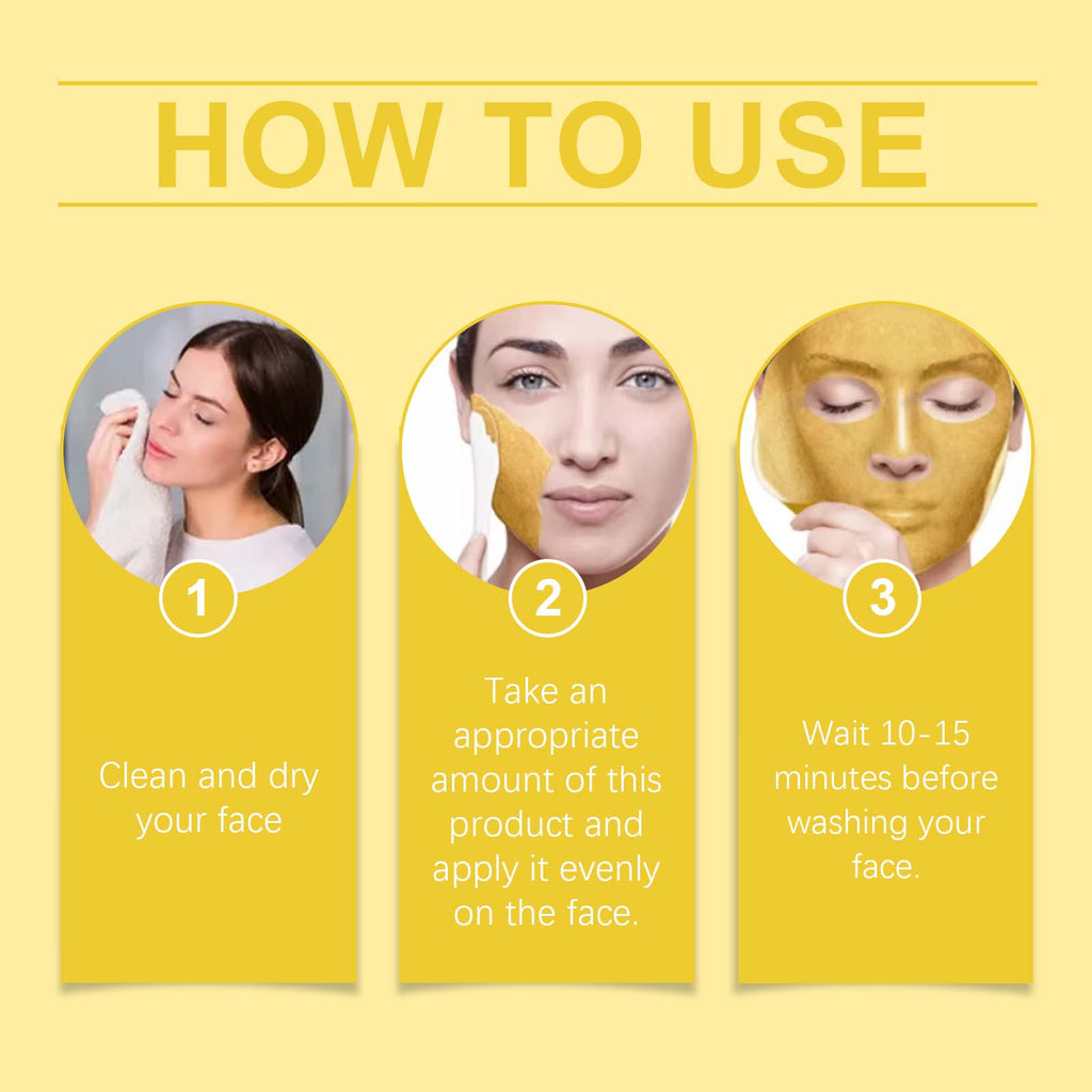 Gold Sleeping Mask, Moisturizing, Moisturizing, Moisturizing, Smoothing And Firming Skin Hydrating Mask