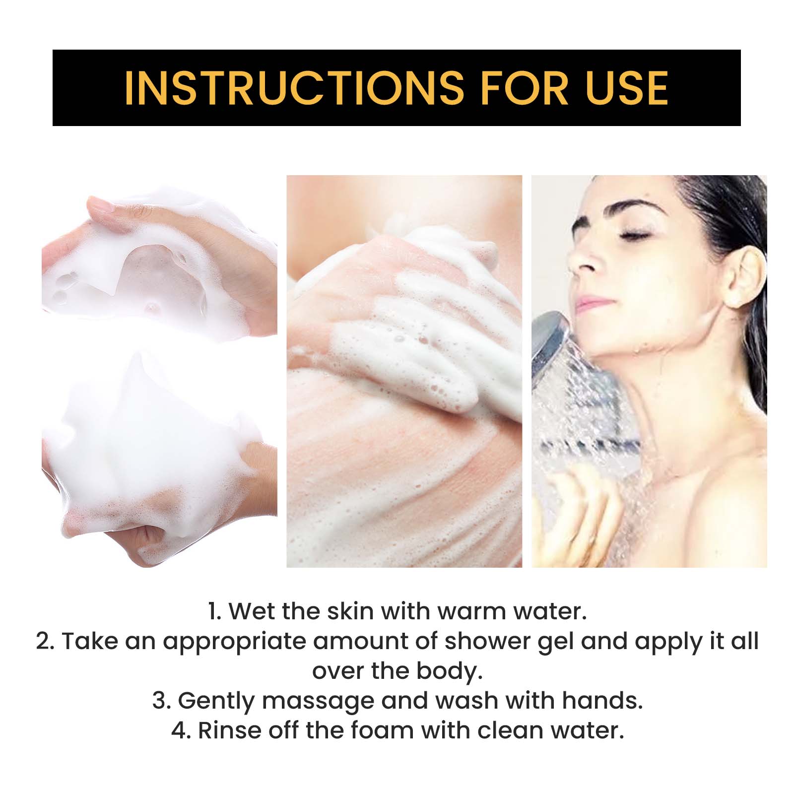 Honey Shower Gel Deeply Cleanses, Moisturizes, Rejuvenates And Relieves Red, Dry And Itchy Skin