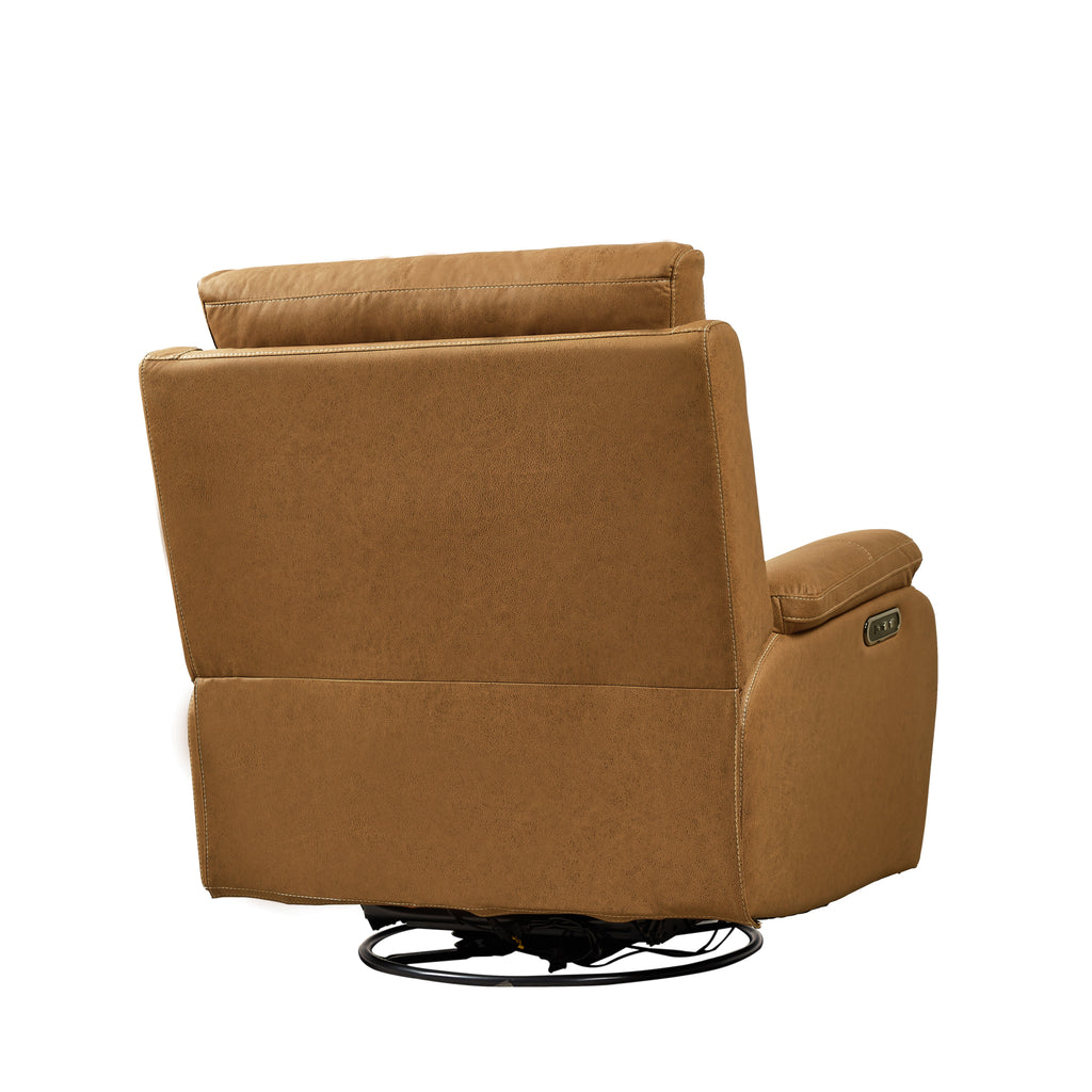 Liyasi Dual OKIN Motor Rocking and 240 Degree Swivel Single Sofa Seat recliner Chair Infinite Position