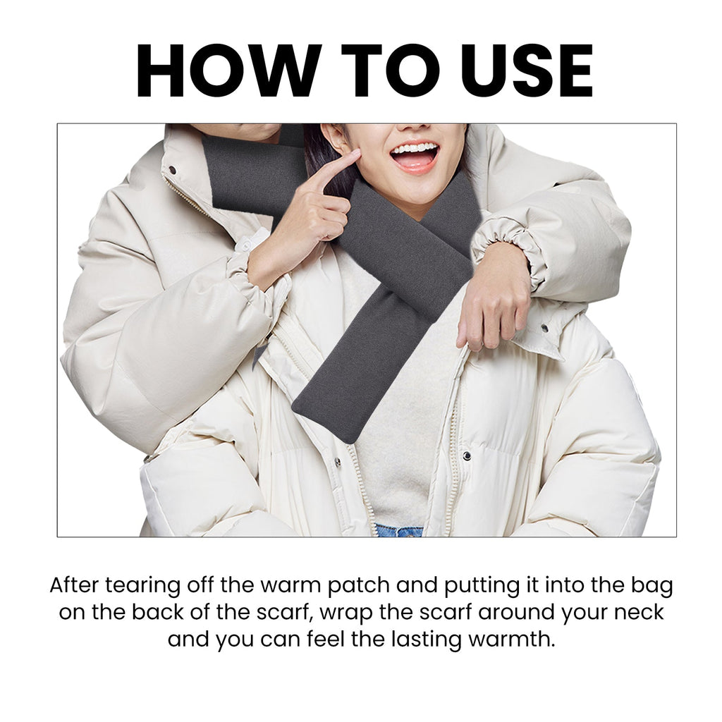 HouKea Heating Scarf, Winter Neck Protector Hot Compress Neck Cover Cold Anti-Freezing Warm Heat Scarf Warm Baby