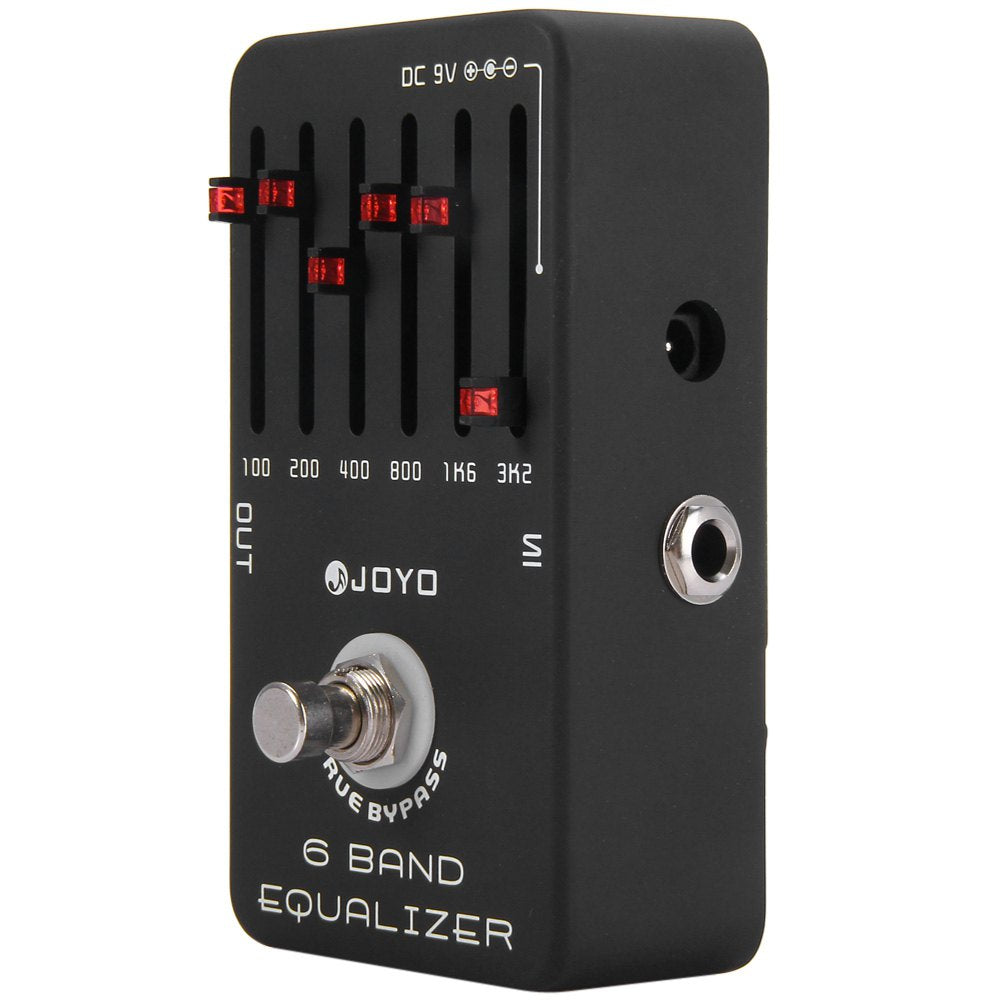 JOYO JF - 11 True Bypass Design 6 Band EQ Equalizer Guitar Effect Pedal with Aluminum Alloy Casing