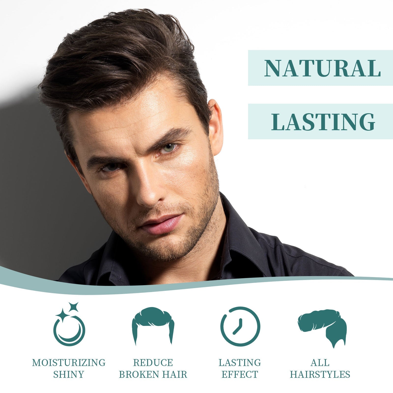 Hair-Plexus Pomades, Anti-Frizz Hair Care Moisturizing Shine Styling Gel Natural Volume