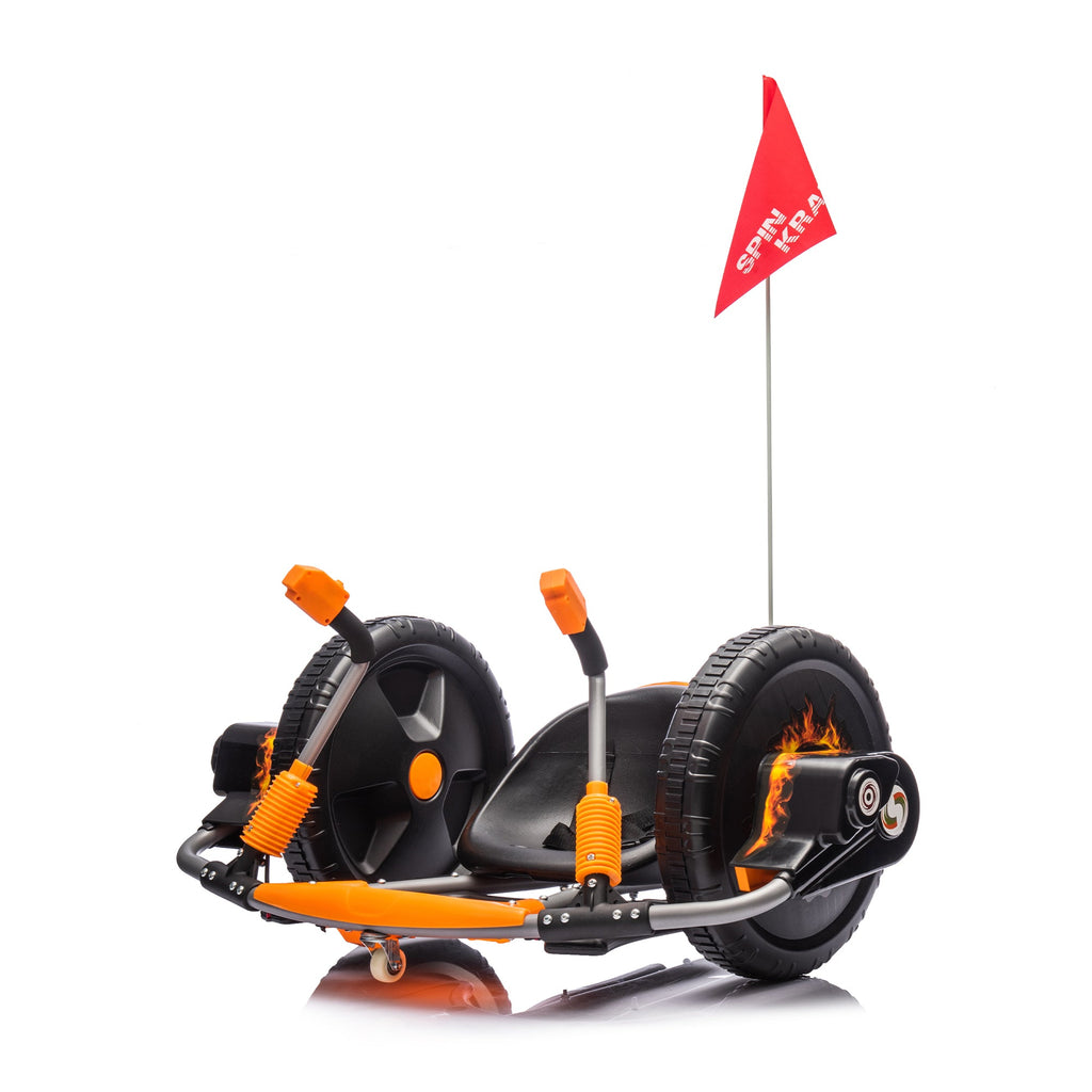 12V Kids Ride On Electric Toy,2WD,16'' exaggerated wheel,Dual handle control for 360 degree flexible steering and rotation