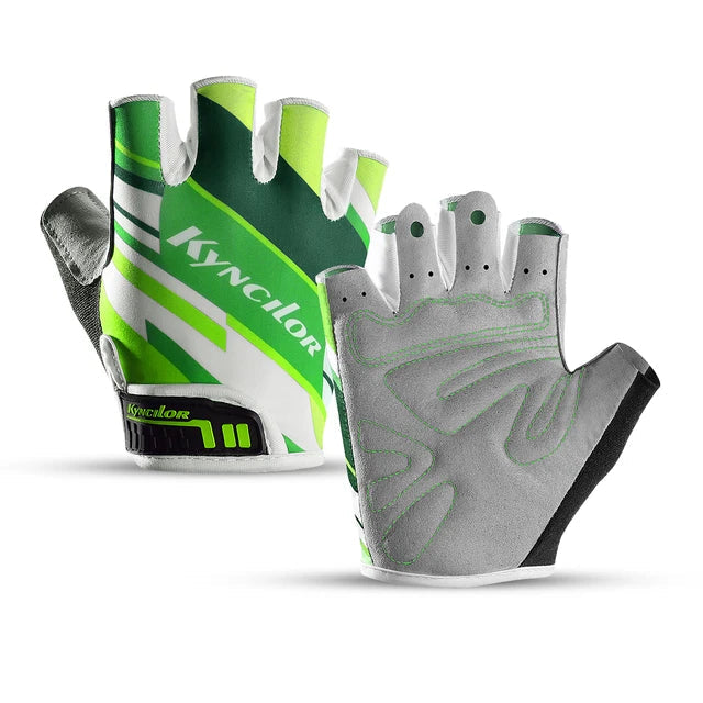 Outdoor cycling half finger gloves men's and women's sports fitness breathable Lycra short finger cycling gloves