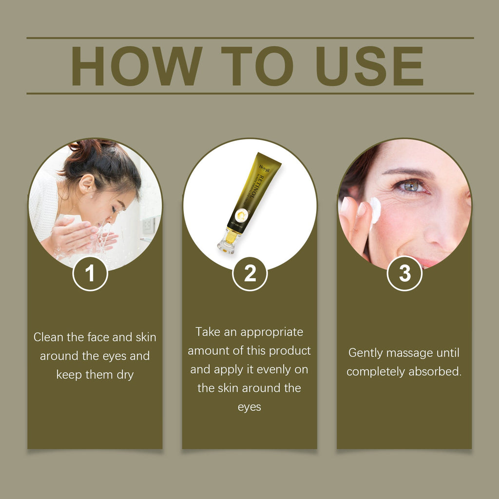 Retinol Eye Cream Tightens And Gently Nourishes Skin Around The Eyes And Lightens Fine Lines Lifting Eye Care Cream
