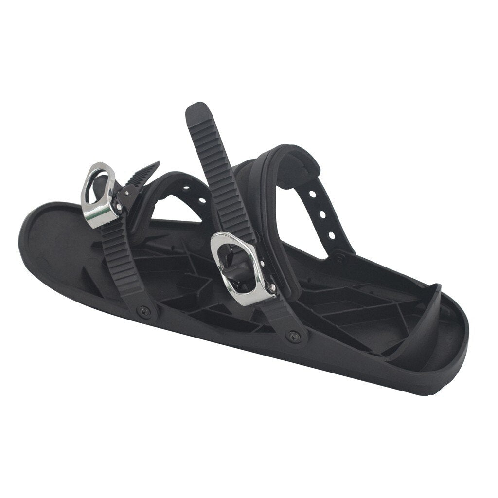 Skiing Mini Sled Outdoor Snow Board Ski Boots High Quality Adjustable Bindings Portable Skiing Shoes Combine Skates With Skis