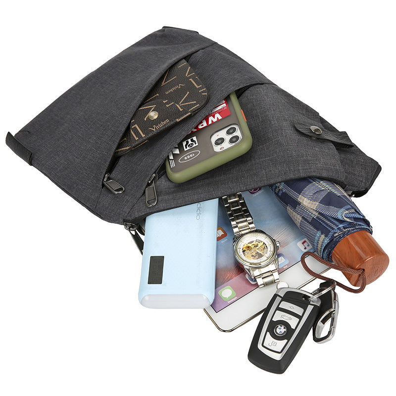 Multi functional sports waist bag single shoulder anti-theft bag lightweight and close fitting chest bag