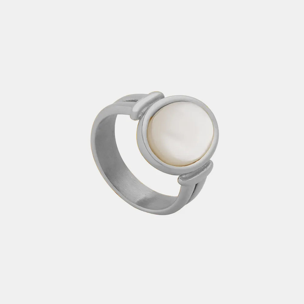 Vintage white seashell charming ring index finger ring accessory