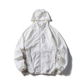 Camouflage Spliced Thin Hooded Sun Protection Clothing Men's Outdoor Sports Reflective Design Casual Jacket Trendy