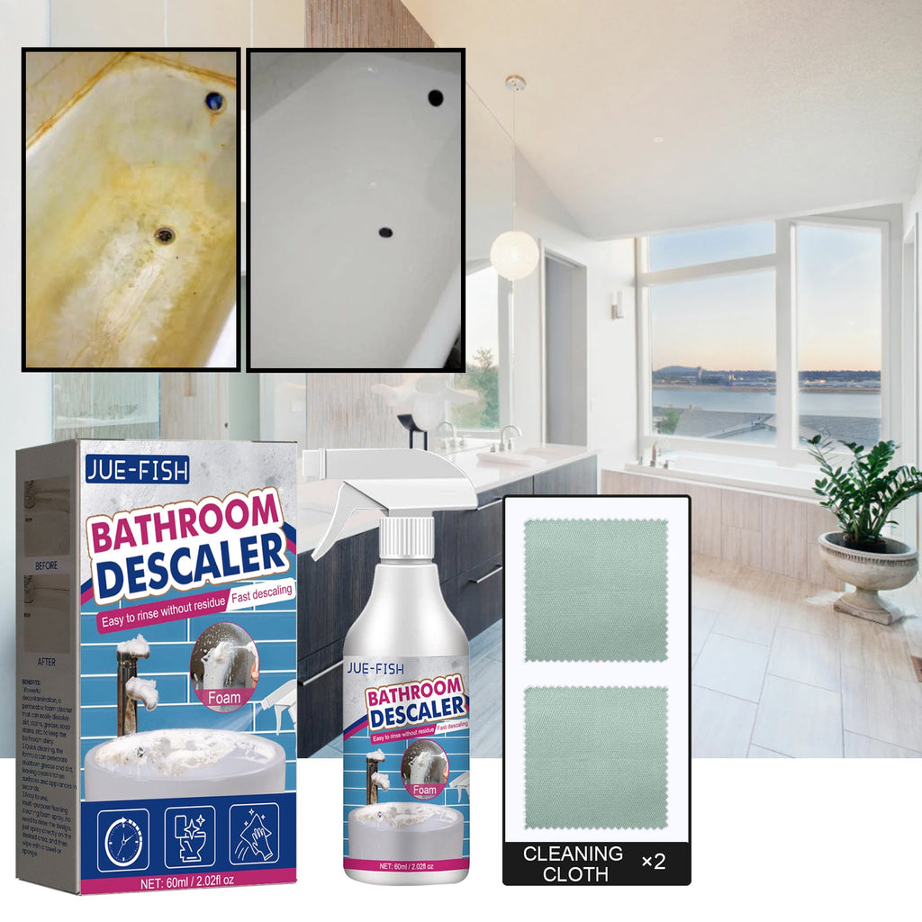 Bathroom Cleaner, Shower Room Glass Scale Cleaner Stainless Steel Wash Basin Bathtub Decontamination