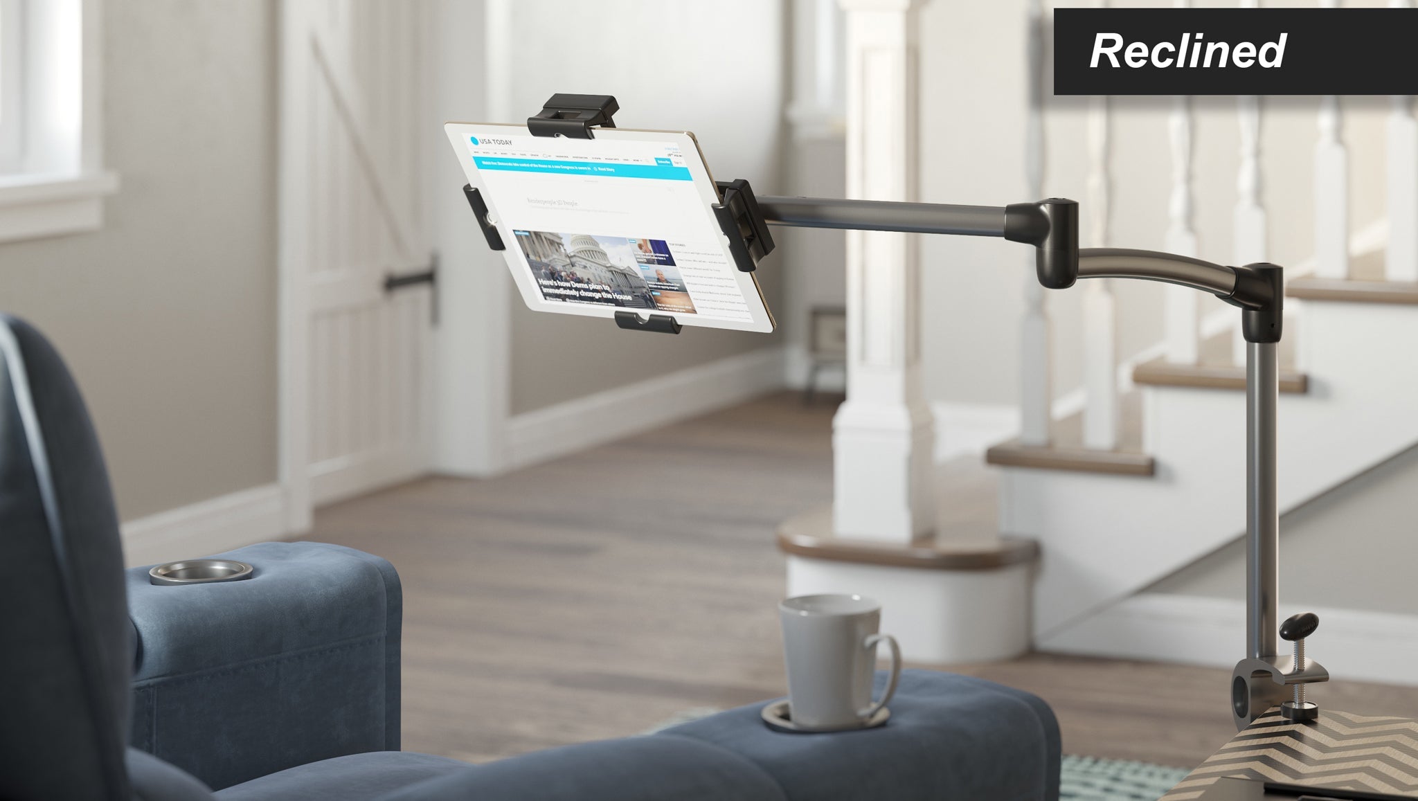 LEVO G2 Table Clamp Tablet Stand - Gunmetal Black