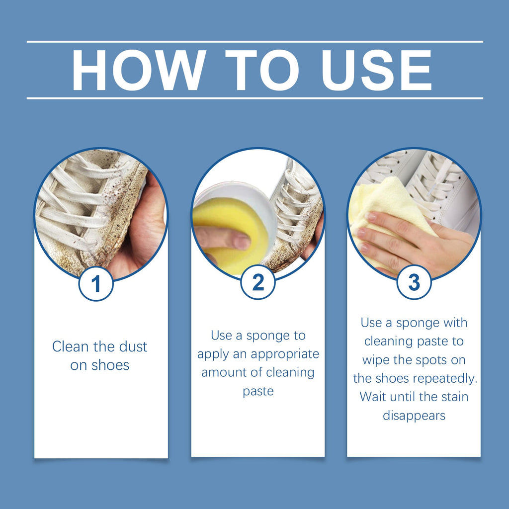 Small White Shoe Cleaning Cream Wash Free Upper To Remove Stains Bright White Multi-Functional Shoe Cleaning Cream