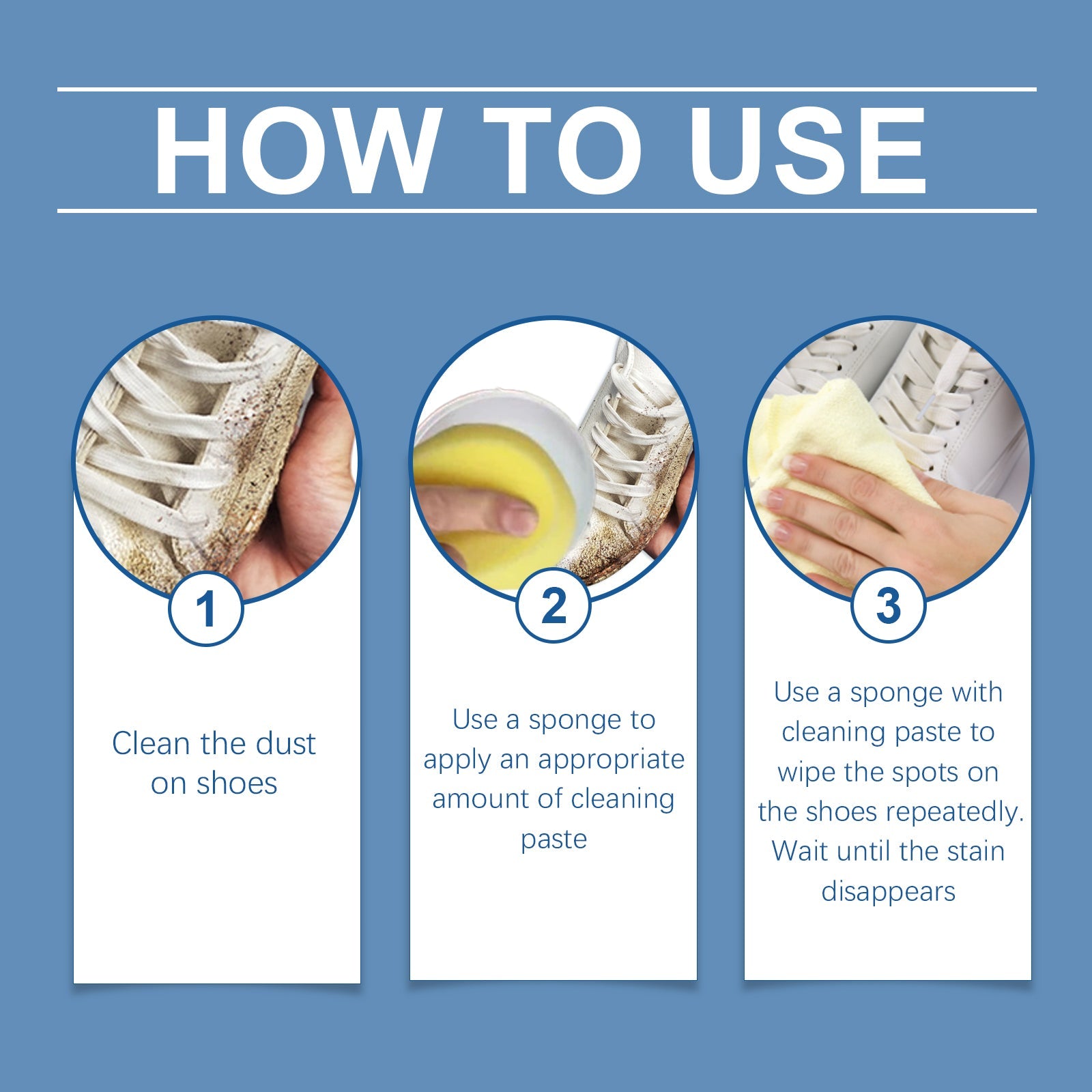 Small White Shoe Cleaning Cream Wash Free Upper To Remove Stains Bright White Multi-Functional Shoe Cleaning Cream