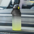 New Frosted Gradient Color Water Bottle Large Capacity Straw Travel Pot Color Sports Water Bottle Outdoor Fitness Cup