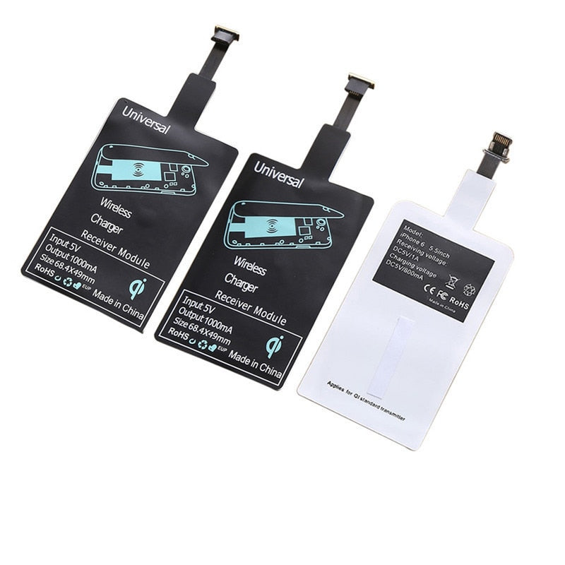Qi Wireless Charger Receiver Module for iPhone Smart Charging Adapter Receptor for Android Wireless Charger Transmitter