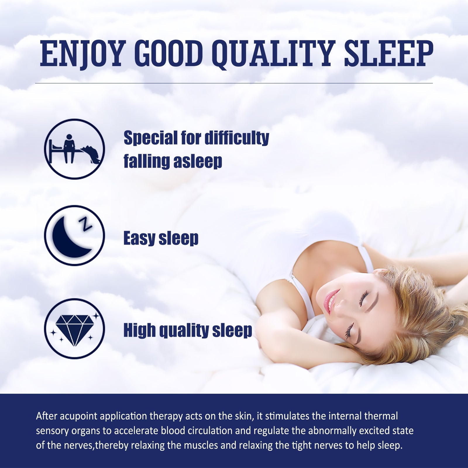 Sleep Aid Patch, Body Relief Staying Up Late To Improve Sleep Decompression Acupoint Health Care Patch