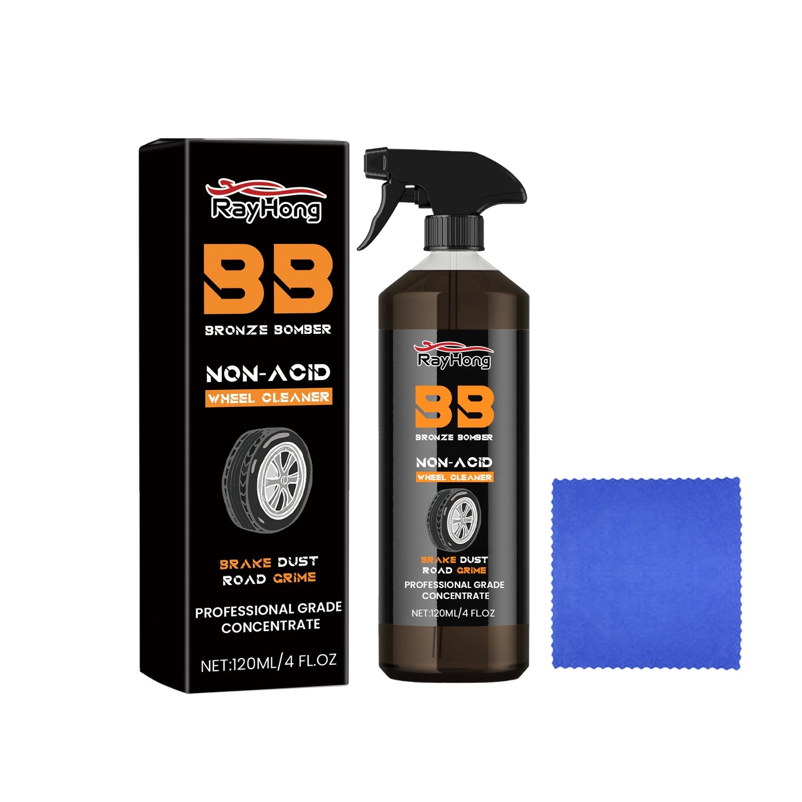 Car Wheel Cleaner, Car Tire Retread Rust Removal Polishing Stain Remover