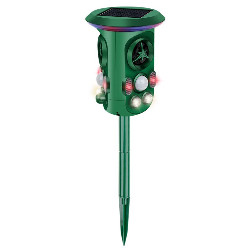 360° Solar Animal Repeller Animal Alarm Intelligent Sensor Cat and Dog Repeller