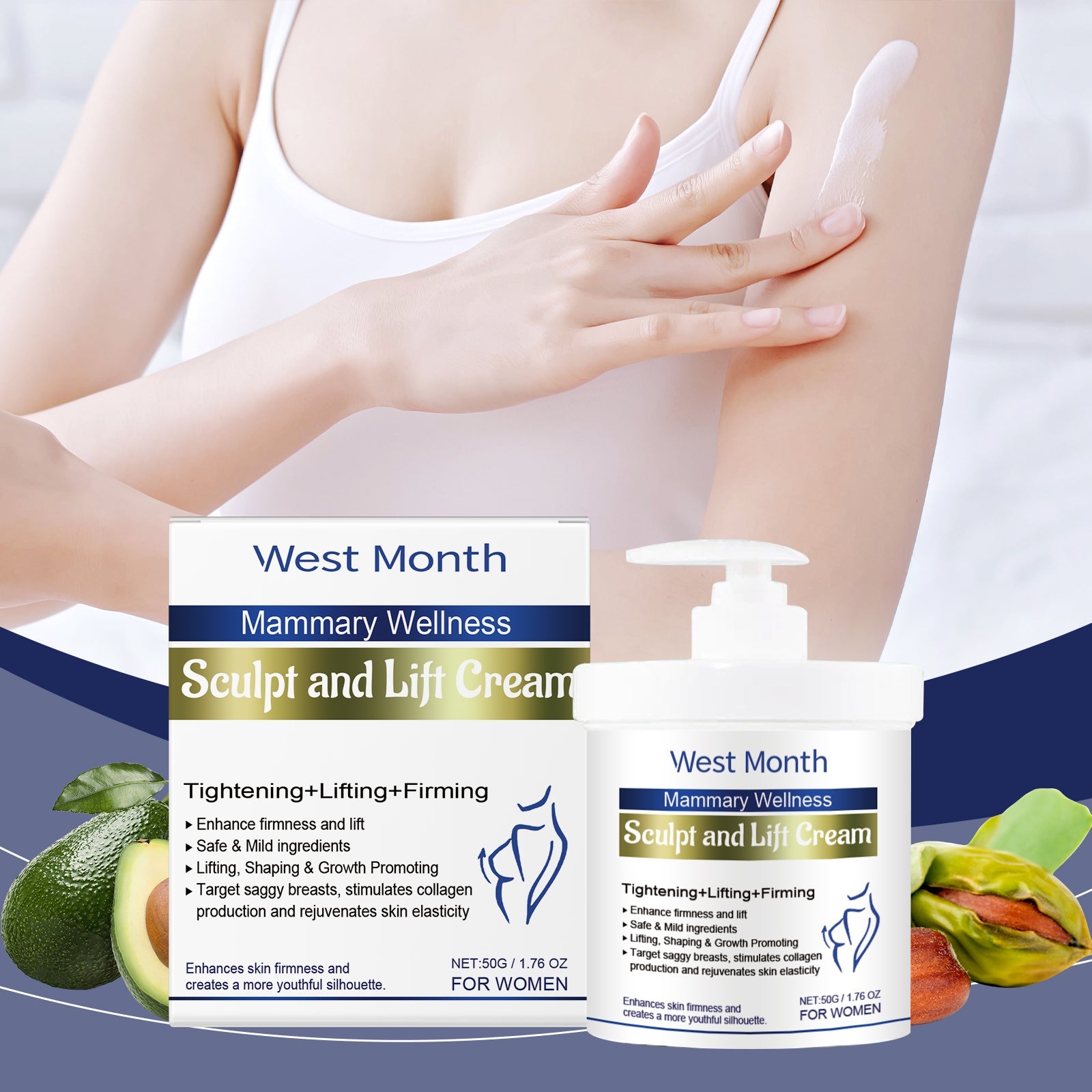 Breast Care Cream Breast Hydrating And Lifting Gentle Lifting Elastic Massage Cream