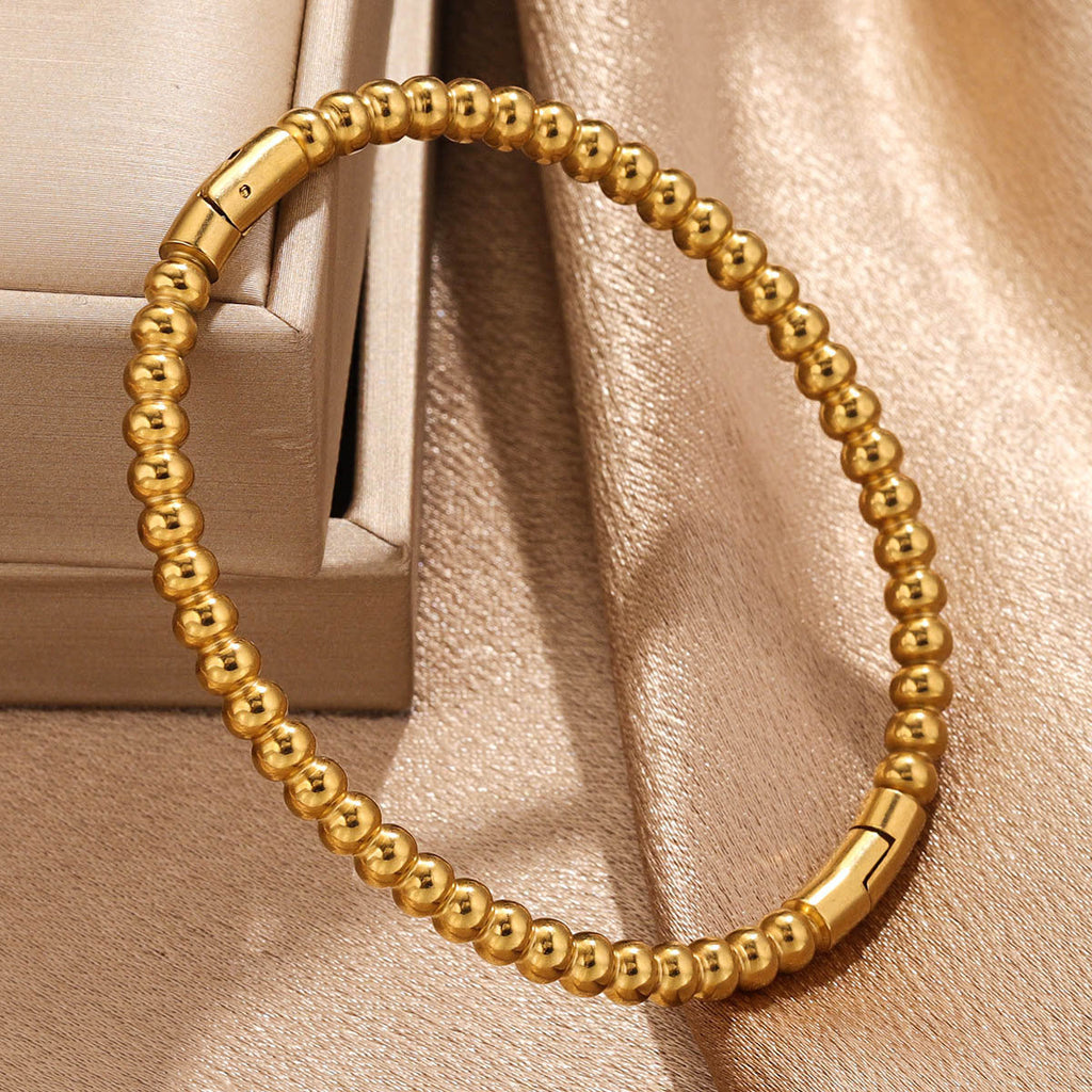 Fashion bamboo titanium steel bracelet female summer niche cold style ins stainless steel retro bamboo jewelry