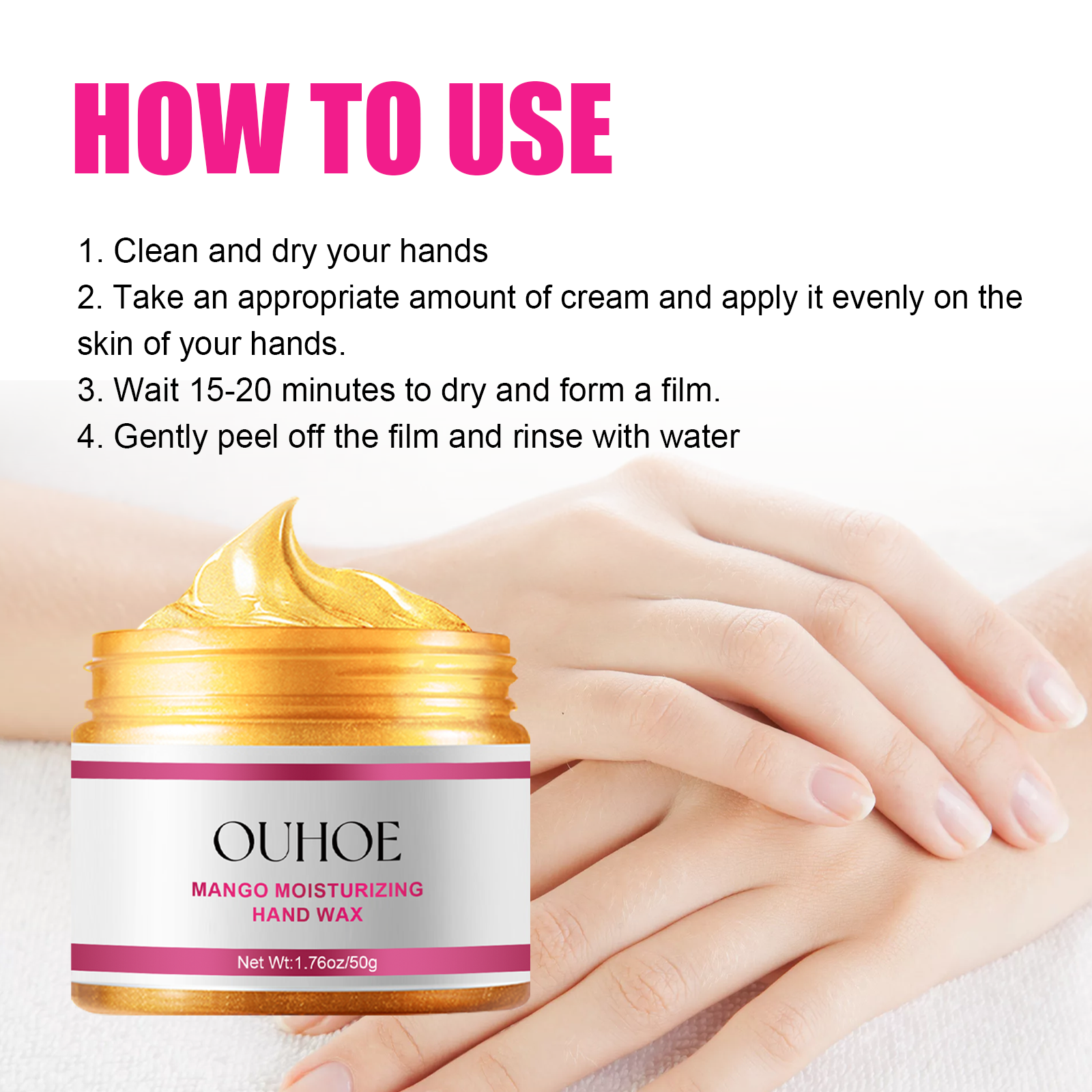 Exfoliating Hand Mask Moisturizes And Moisturizes Tender Skin, Alleviates Dry, Rough And Chapped Hands
