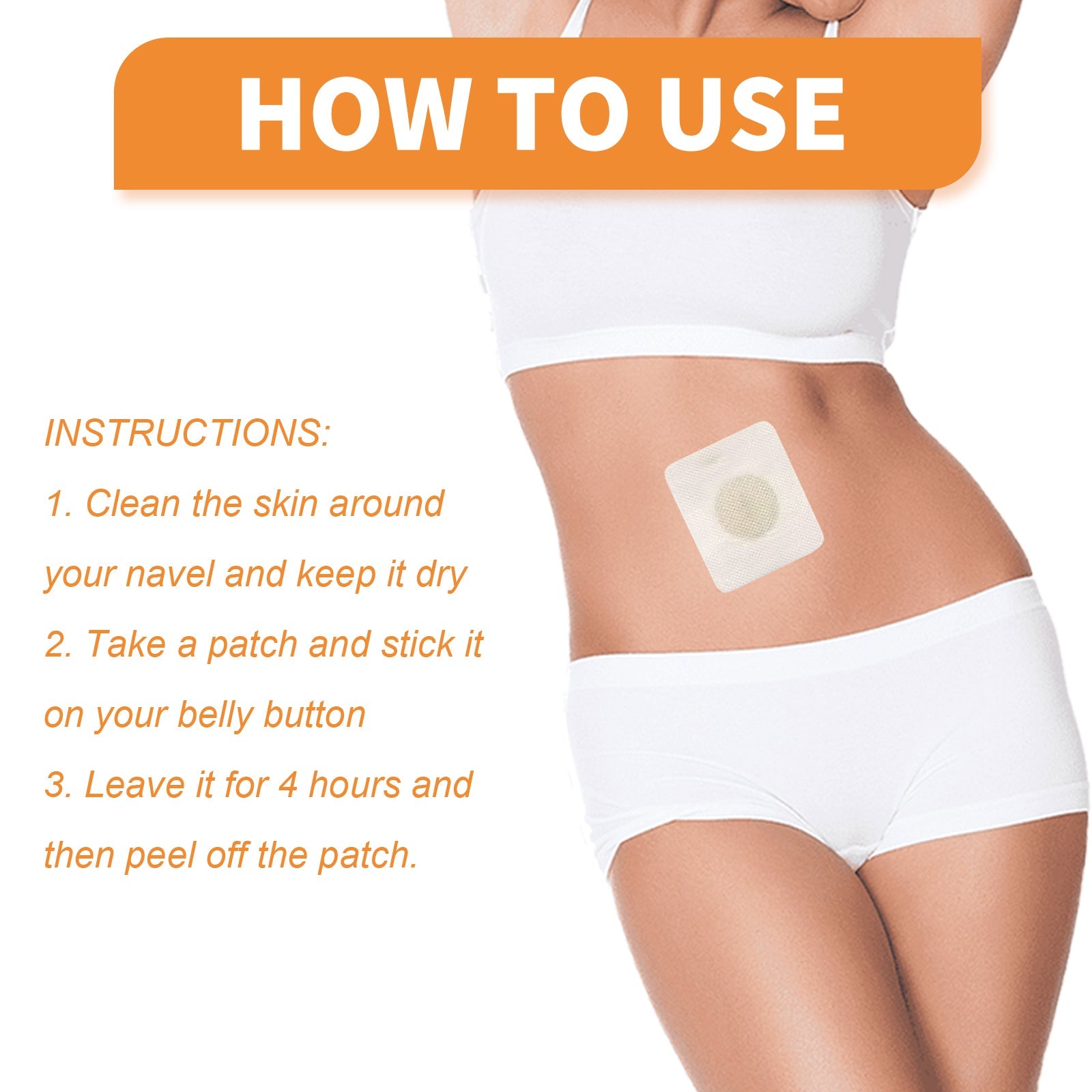 Beauty And Care, Firming Body Light Treatment Show Off The Body Herbal Essence Nourish The Body Navel Patch