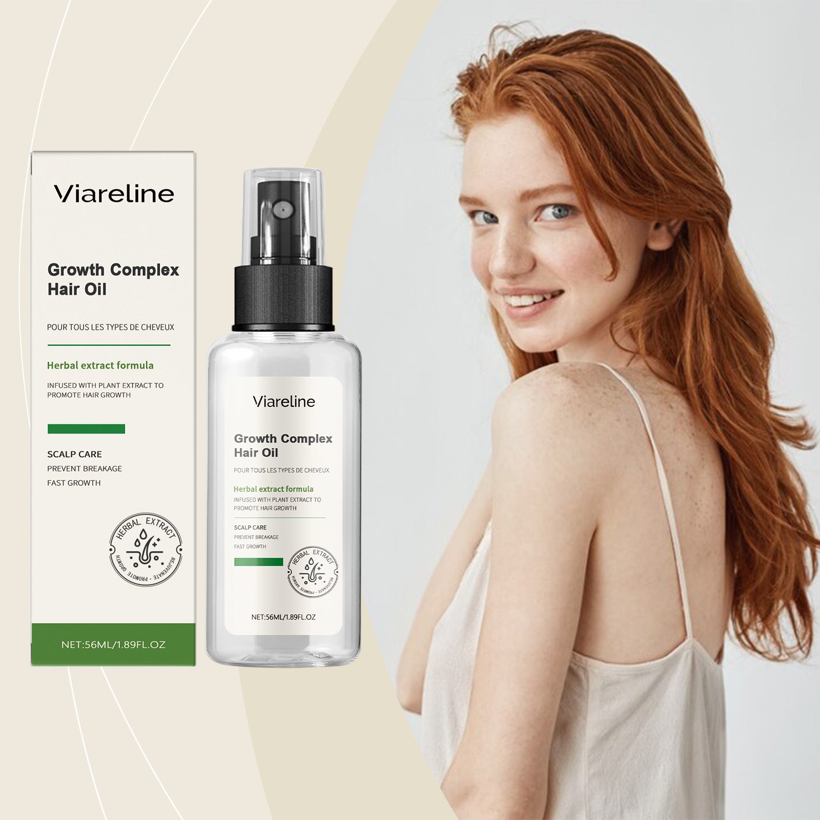 Herbal Hair Care Essential Oil Repair Dry, Hydrating, Smooth And Improve Frizzy Hair Care Essence