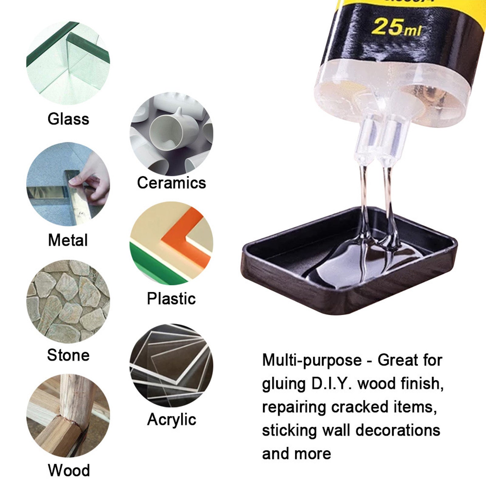 Casting Adhesive, Epoxy Resin AB Adhesive Waterproof And High Temperature Resistant Multi-functional Metal Crack Repair Adhesive
