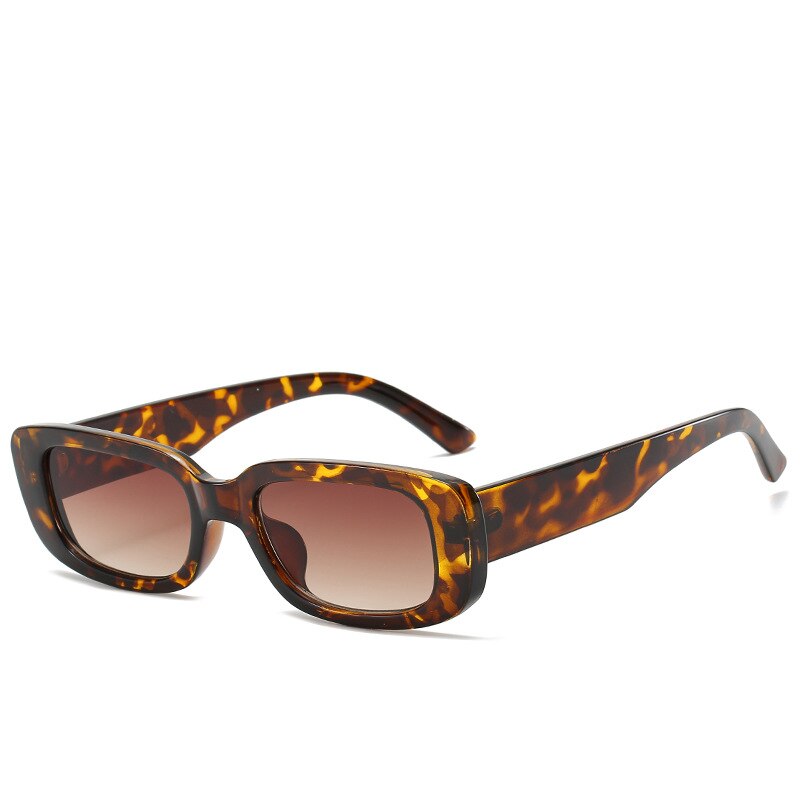 Trend Small Frame Sunglasses Female Square Sunglasses Olive Green Colorful Ins Street Shot Glasses