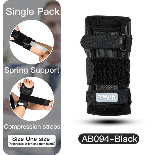 Basketball sports aluminum plate support hand pressure strap mesh breathable and anti damage protective equipment