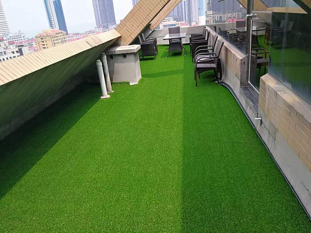 3FTX5FT Outdoor Artificial Grass Runway Blanket, Thick and Realistic Fake Grass Roll Decoration 1.38 "Pile Height