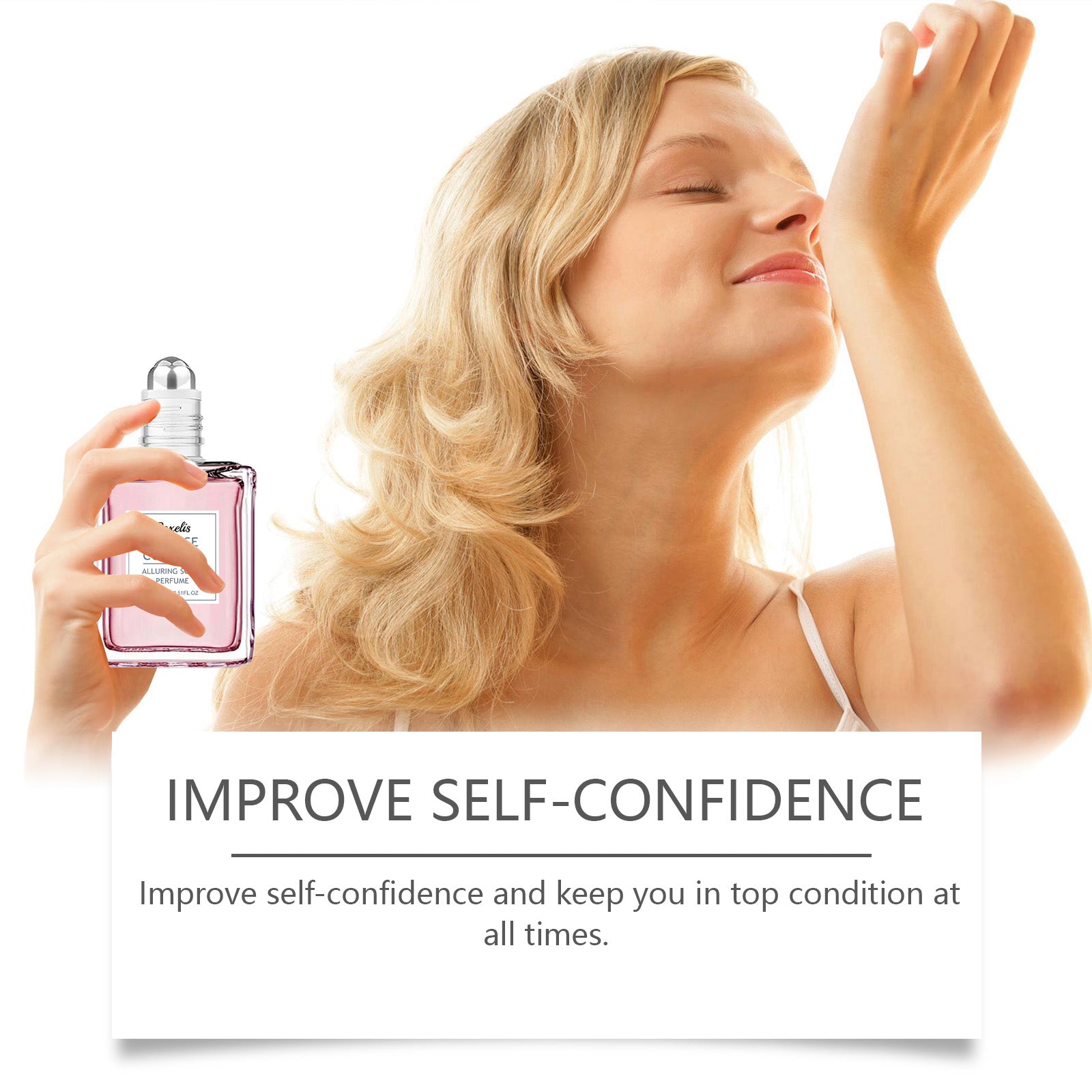 Pink Rose Fragrance Essential Oil, Mild Natural Fresh Fragrance Fragrance Portable Women's Eau De Toilette