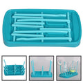 Bottle Dry Rack Baby Bottle Drain Drying Racks Blue Pink Baby Bottle Cleaning Dryer Drainer Storage Drying Rack