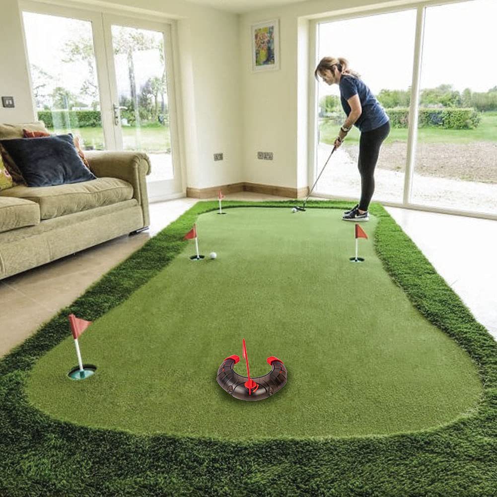 Golf Putting Practice Green Hole Cup Adjustable Hole Cup Golf Putt Mobile Hole Cup