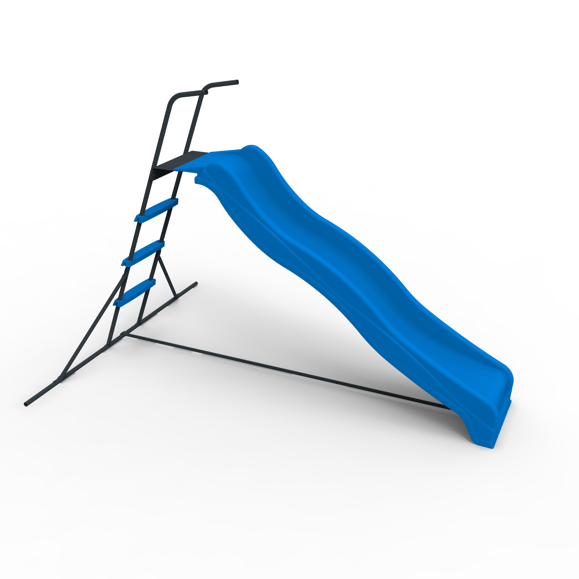 XSL003 2.2M kids plastic slide indoor Freestanding playground equipment children plastic slide kids indoor slide blue