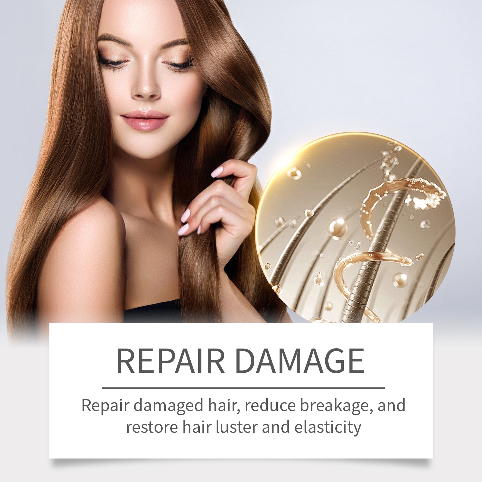 Blue Copper Peptide Hair Care Essence, Nourishes Frizzy Hair, Soft And Moisturizing Hair Care Essential Oil
