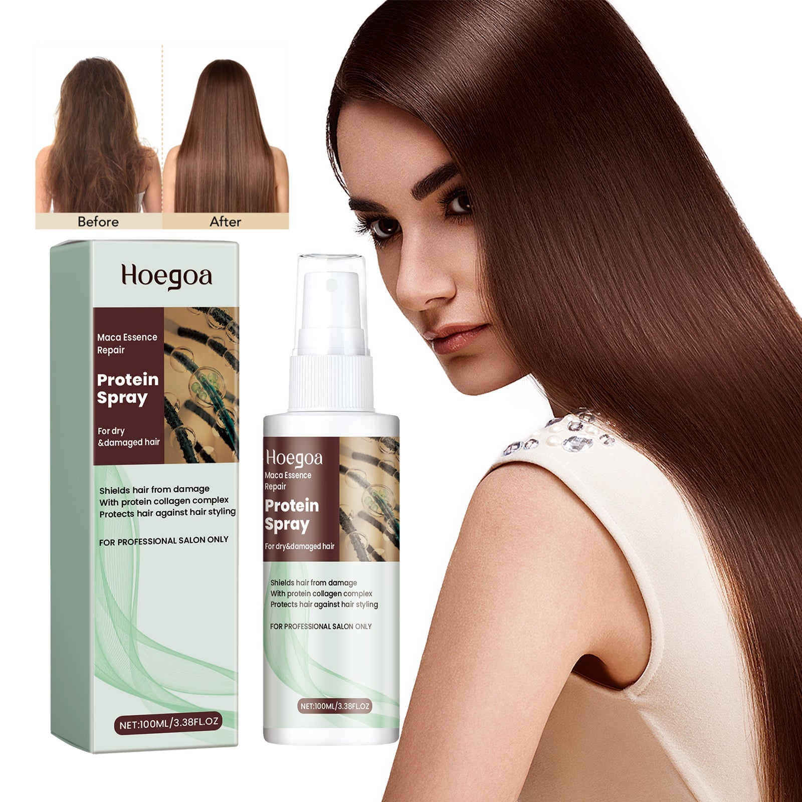Protein Spray, Moisturize Dry Hair Tail Dry Fragrance Strong And Smooth Hair Care